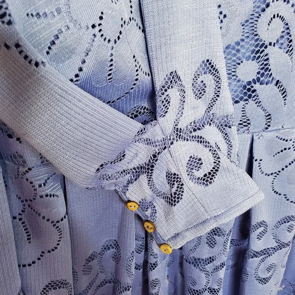 Free People Shadow Dance Midi Persian Jewel Blue Medium #155 Boho Dress 86497781 - Picture 12 of 16